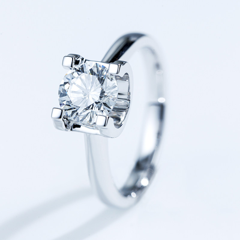 High Profile Solitaire Engagement Ring details