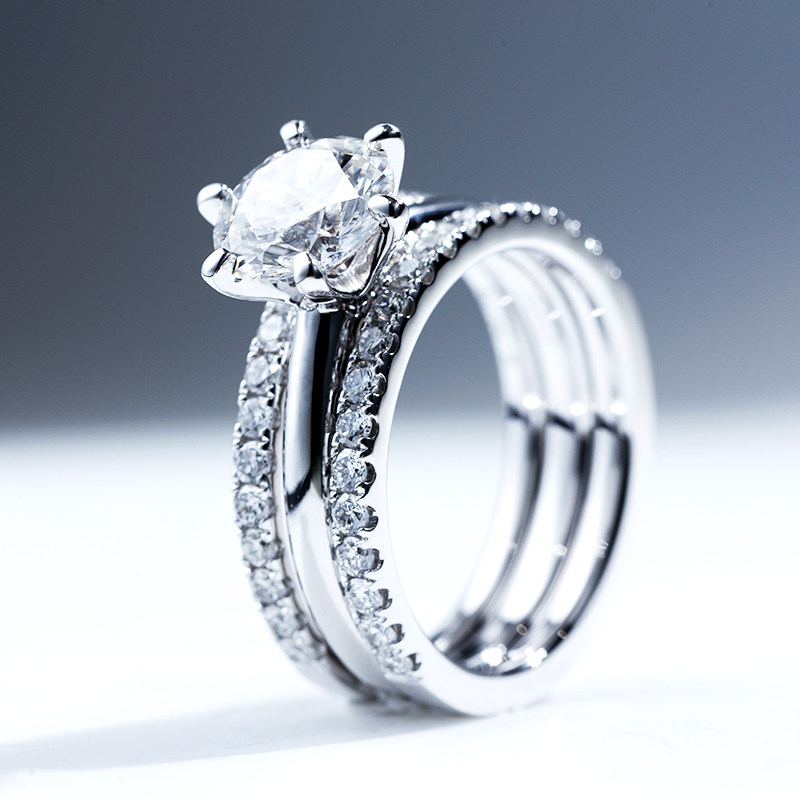 18k Gold Solitaire Diamond Ring Lab Diamond Wedding Ring Jewelry