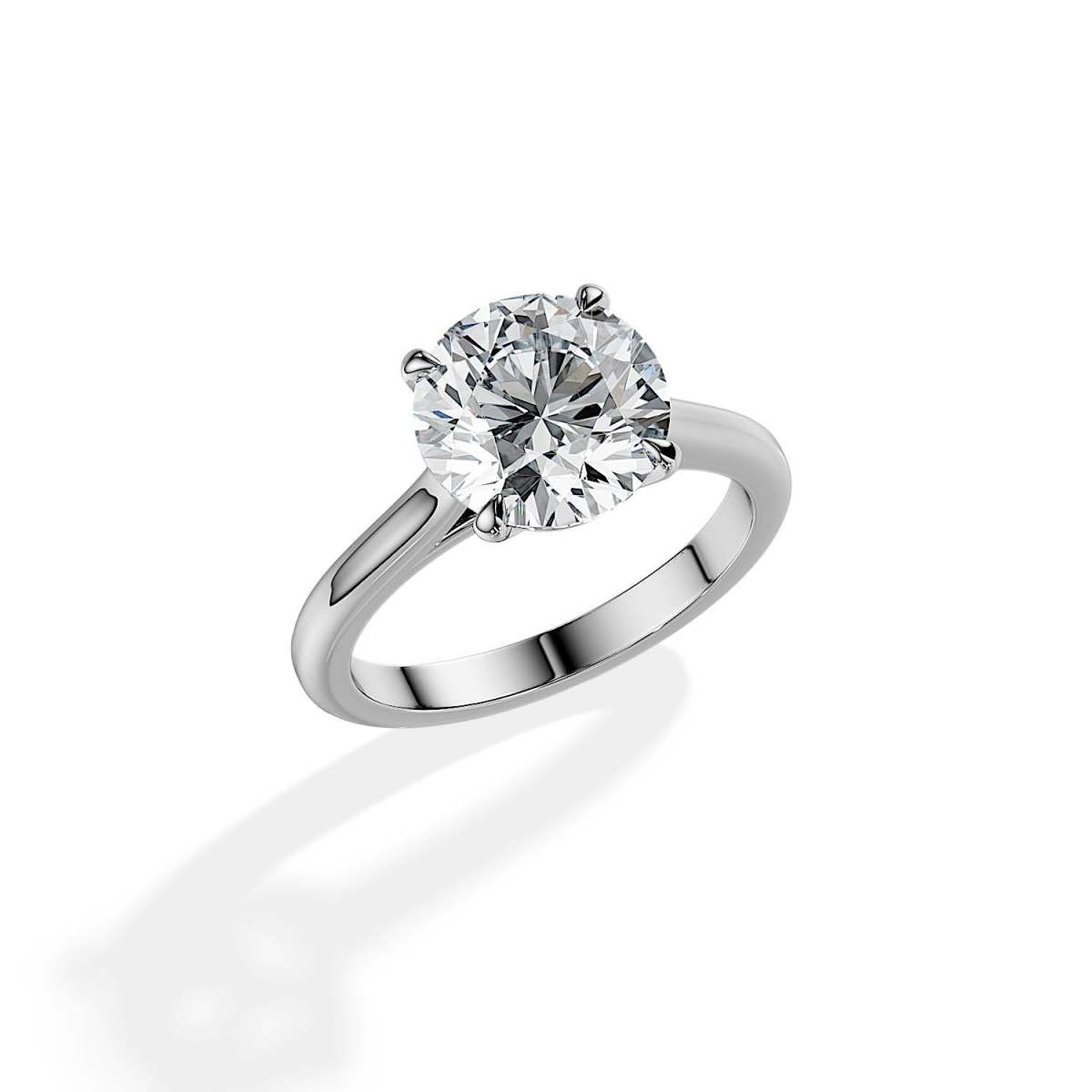 3 Carat Classic Eternity Solitaire Lab Cultured Diamond Engagement Ring