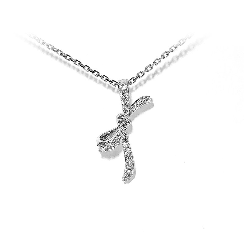 Bow-Inspired Diamond Necklace