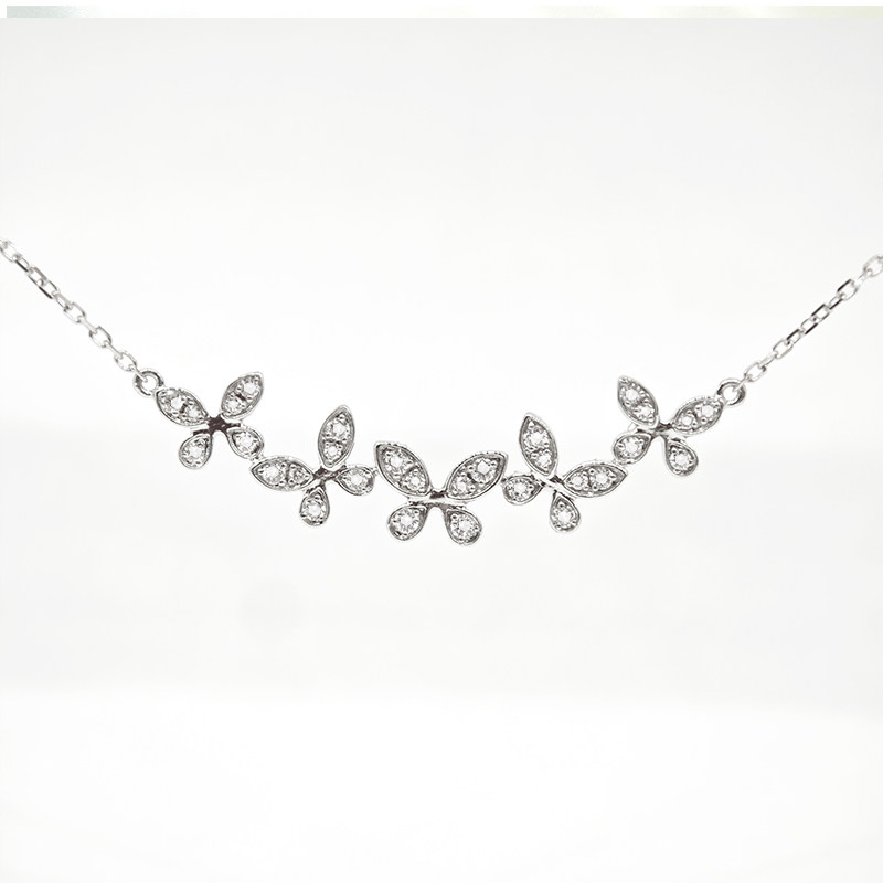 Butterfly-Inspired Diamond Necklace