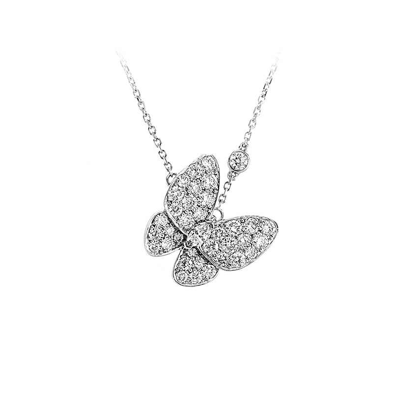 Butterfly-Inspired Diamond Necklace