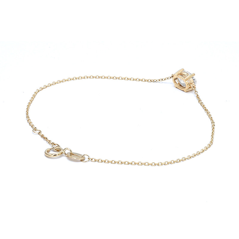 Oval Cut Solitaire Dual Layer Open Gallery Set Man Made Diamond Bracelet — lab grown diamond jewellery
