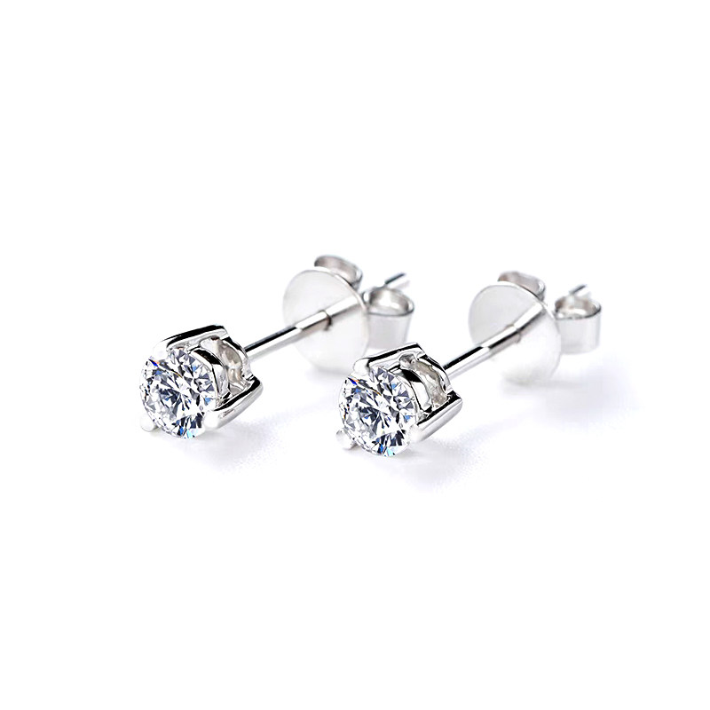 Timeless Classic Round Solitaire Lab Grown Diamond Studs