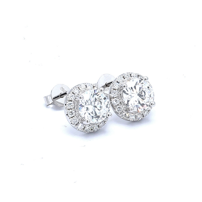 Lab Diamond Stud Earrings