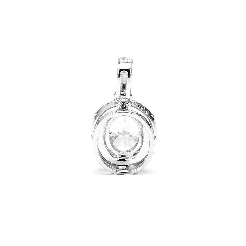 ClassicOval Cut Lab Diamond Pendant