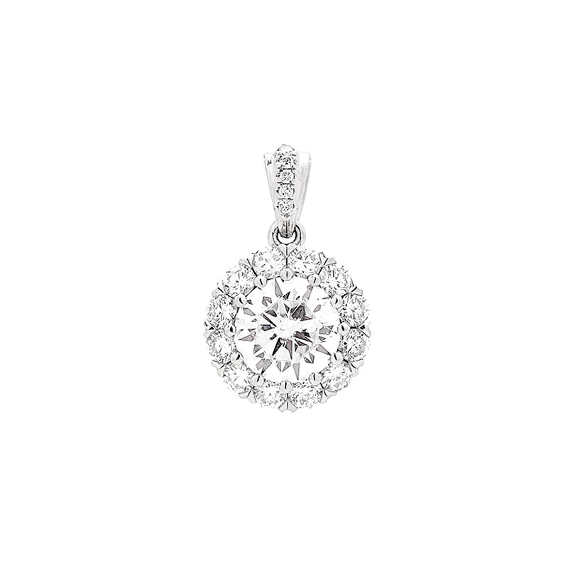 Snowflake Sparkling Lab Diamond Pendant