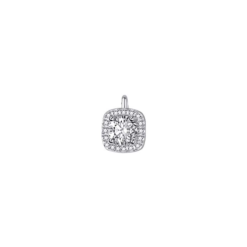 Cushion Halo Lab Diamond Pendant