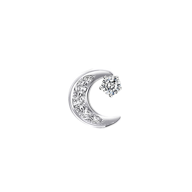 Engraved Luna Lab Grown Diamond Pendant