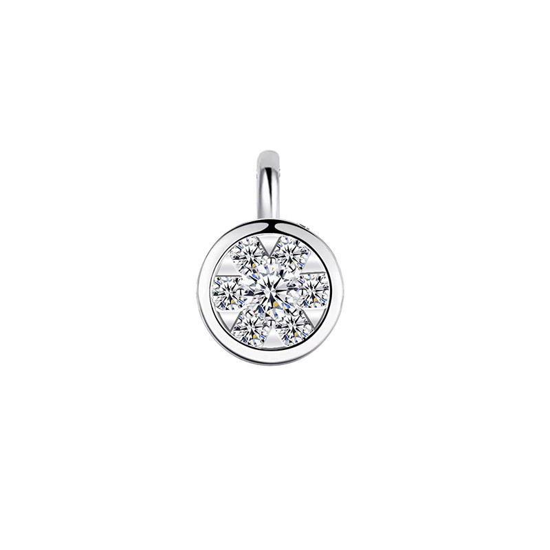 Snowflake Medallion Lab Diamond Pendant