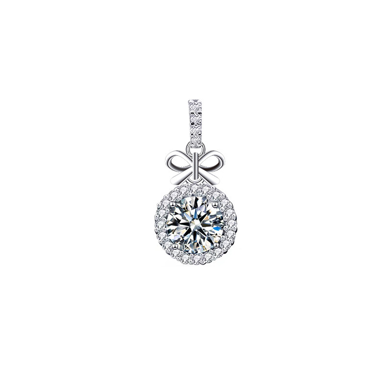 Bow Accent lab Diamond Pendant