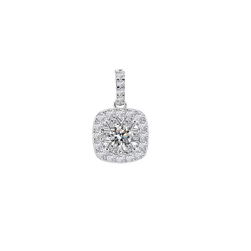 Cushion Halo Lab Diamond Pendant