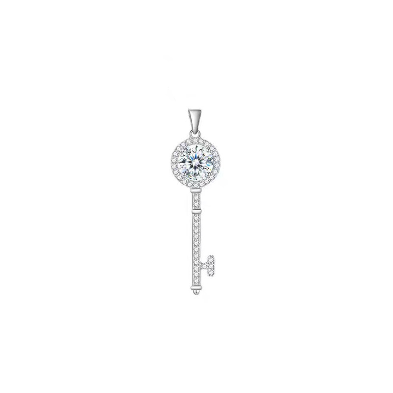 Key-Inspired Lab Grown Diamond Pendant
