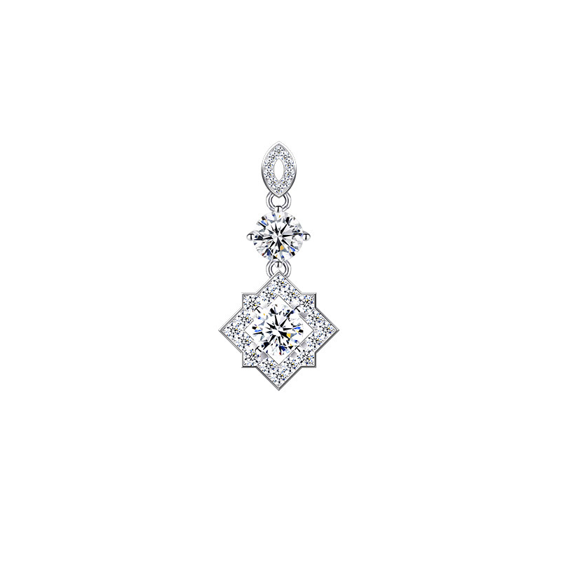 Geometric Star Two diamond Pendant