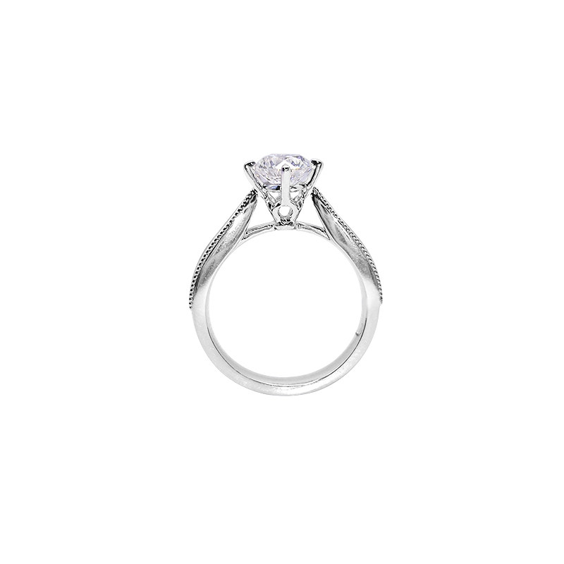 Dimple-Inspired Lab-Grown Diamond Ring