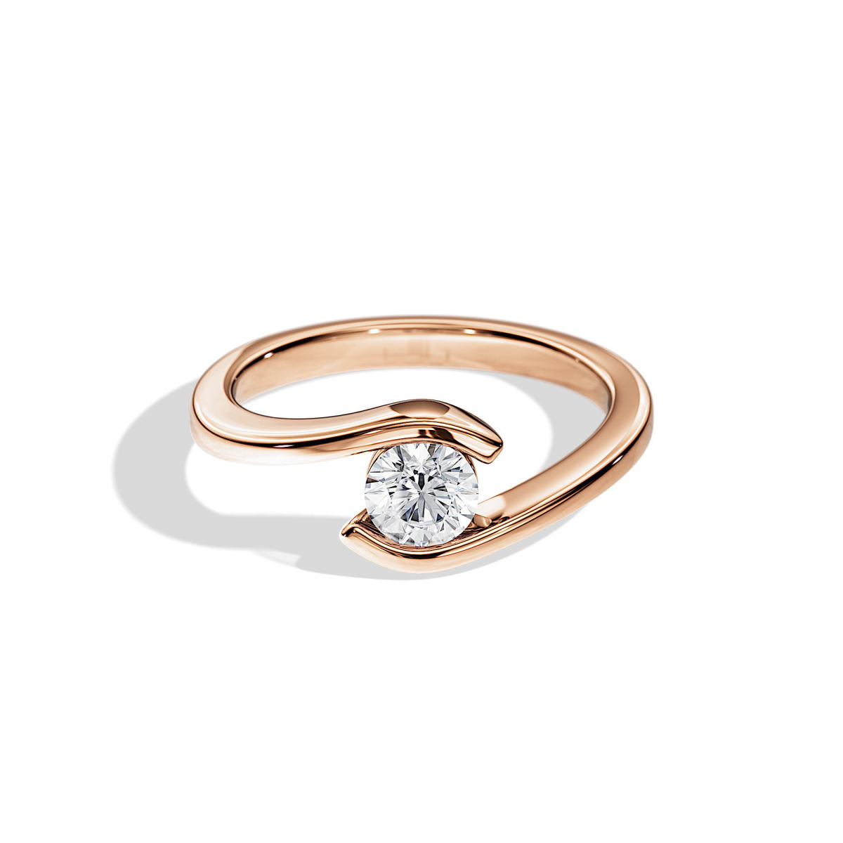 0.5 Carat Minimalist Hands Hold Inspired Lab Cultured Diamond Engagement Ring details
