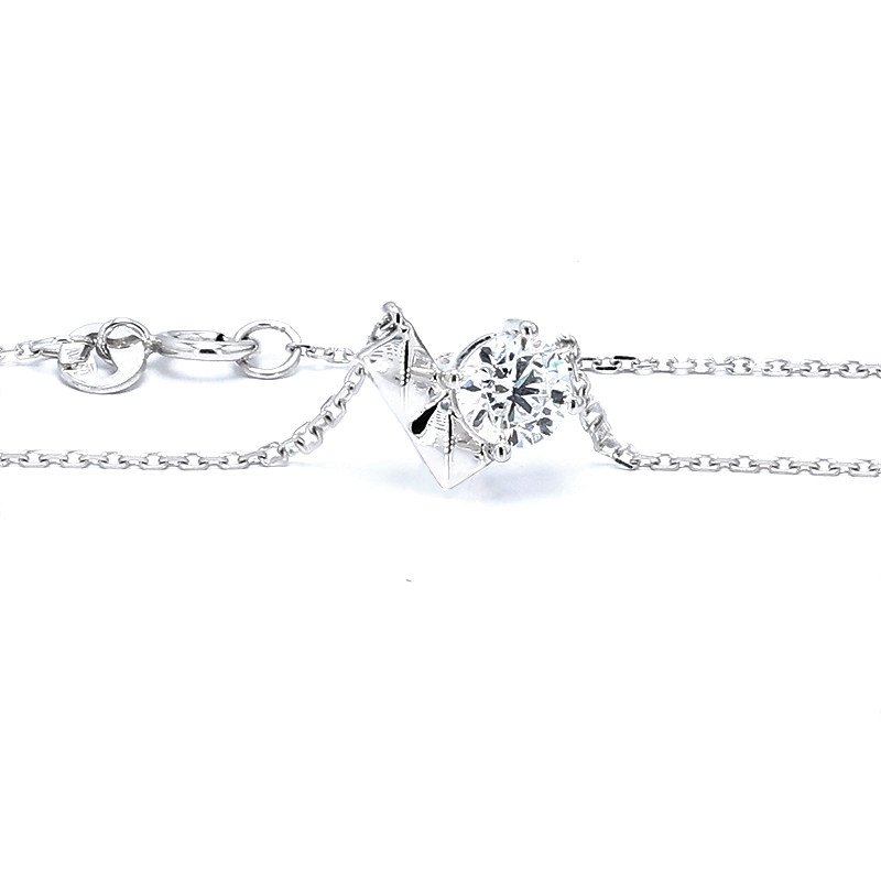 Heart-Inspired Diamond Necklace
