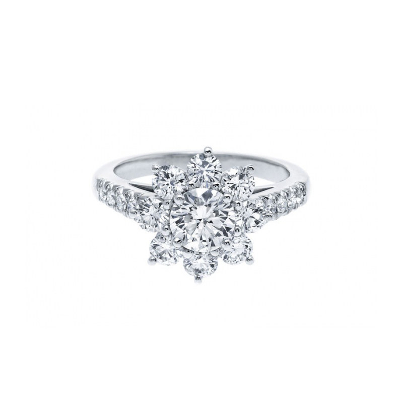 Sunflower-Inspired Diamond Ring